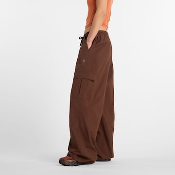 Wide Leg Pantalon cargo new balance en marron