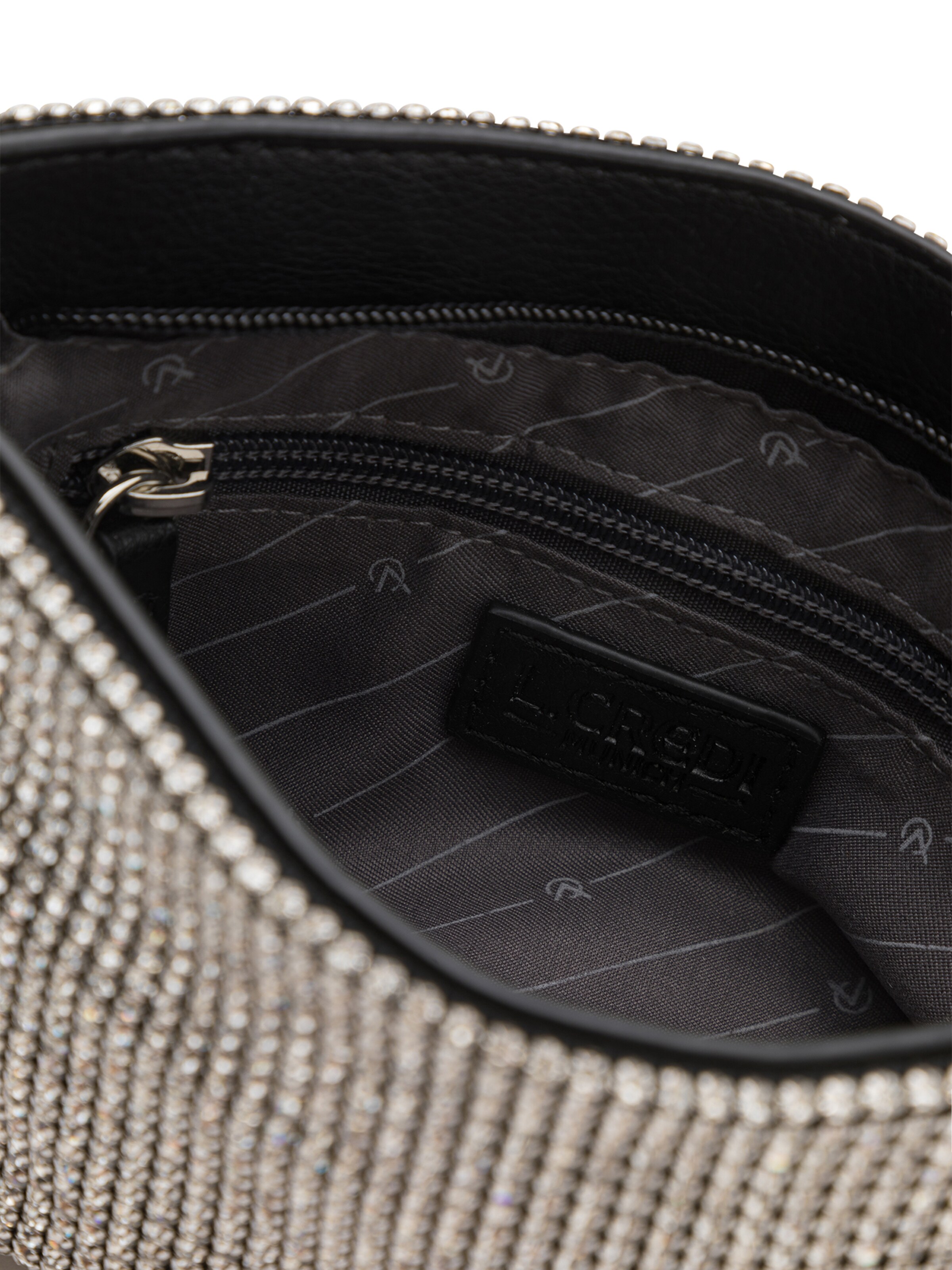 L.CREDI Shoulder bag 'Olivienne' in Silver