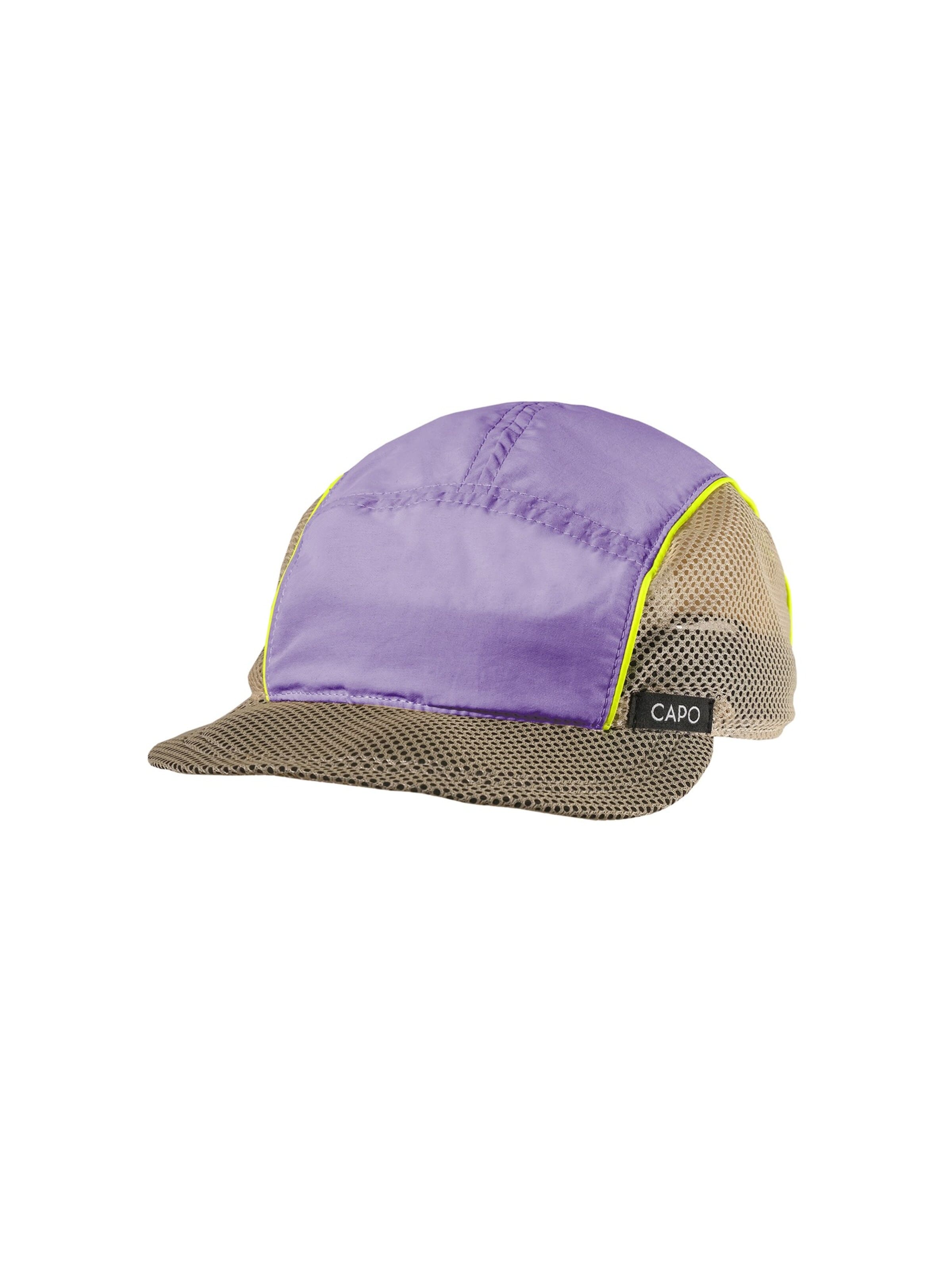 CAPO Cap 'Softcap, ultraleicht, Neon Mesheinsätze, UV 50' in Purple: front