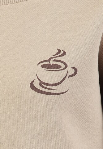 Sweat-shirt 'Espresso' Key Largo en beige
