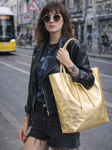 COLLEZIONE ALESSANDRO Shoulder Bag 'EasyGo' in Gold: front