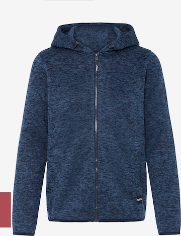 Oxmo - Casaco de velo ' OXELFE HOODED ' em azul: frente