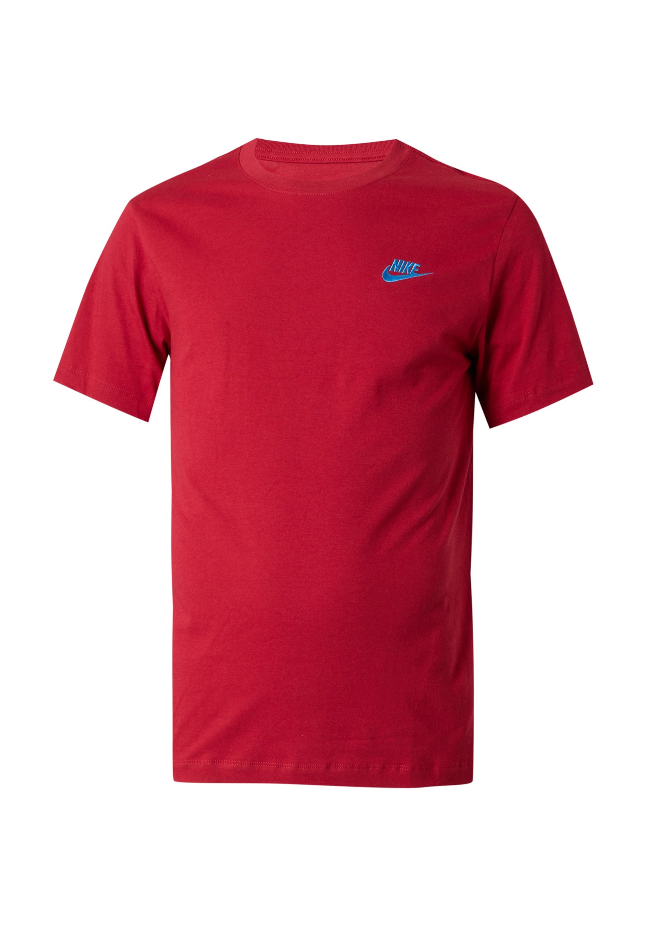 Nike Sportswear - Ajuste regular Camiseta 'Club' en rojo: frente
