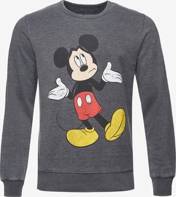 Sweat-shirt Recovered en gris : devant