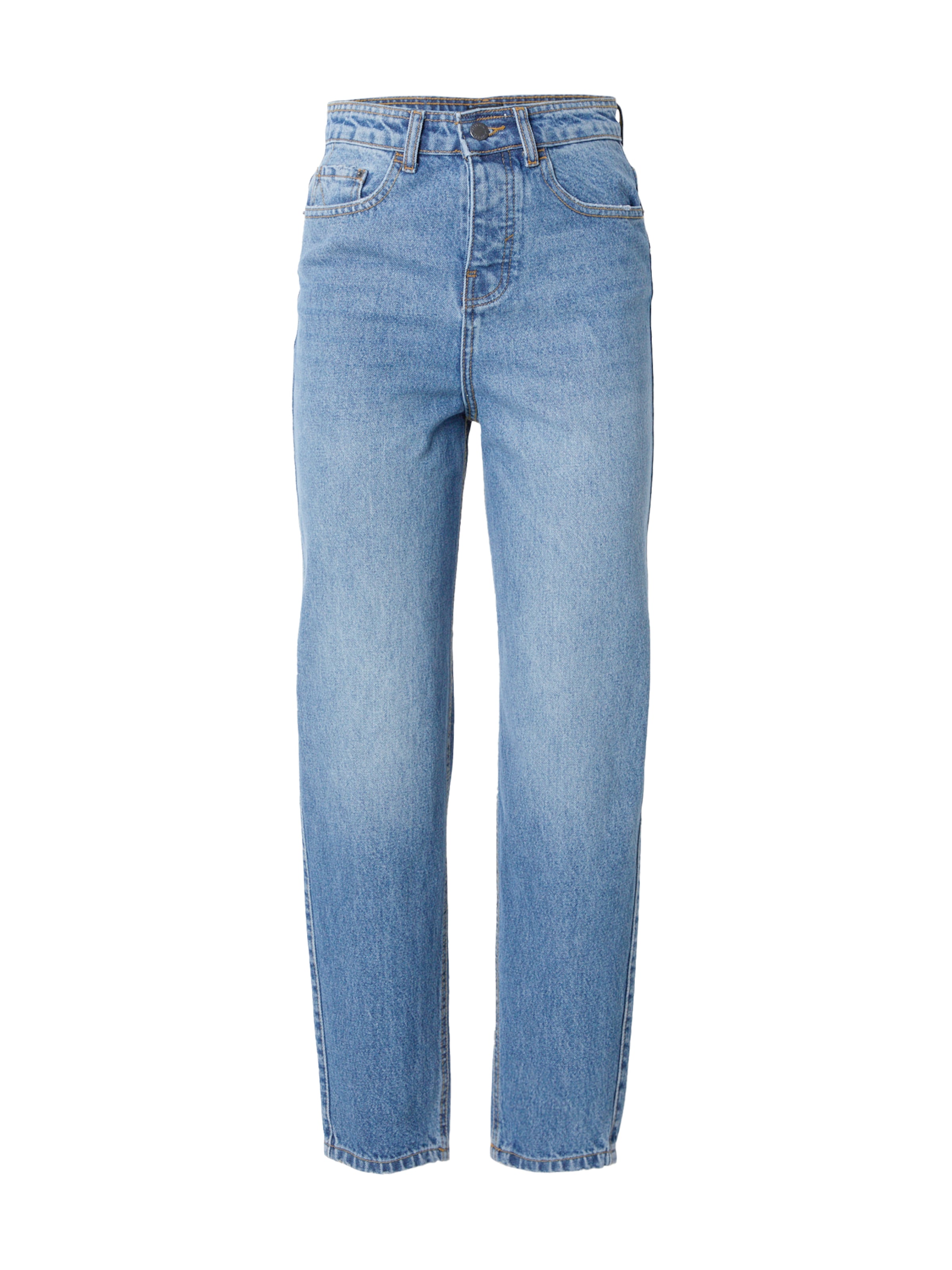 Nasty Gal Regular Jeans in Blue: front