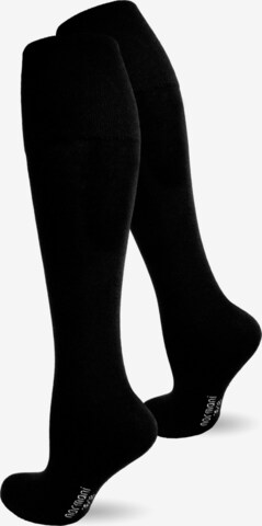 normani Knee High Socks in Black: front