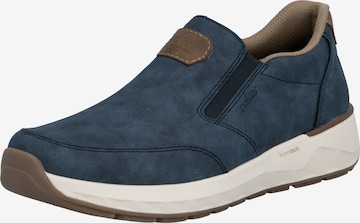Chaussure basse Rieker en bleu : devant
