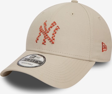 Cappello da baseball 'SEASONAL INFILL 9FORTY NEYYAN' di NEW ERA in beige: frontale