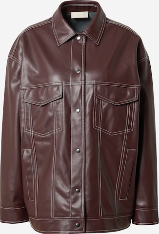 LENI KLUM x ABOUT YOU Between-Season Jacket 'Suki' in Brown: front