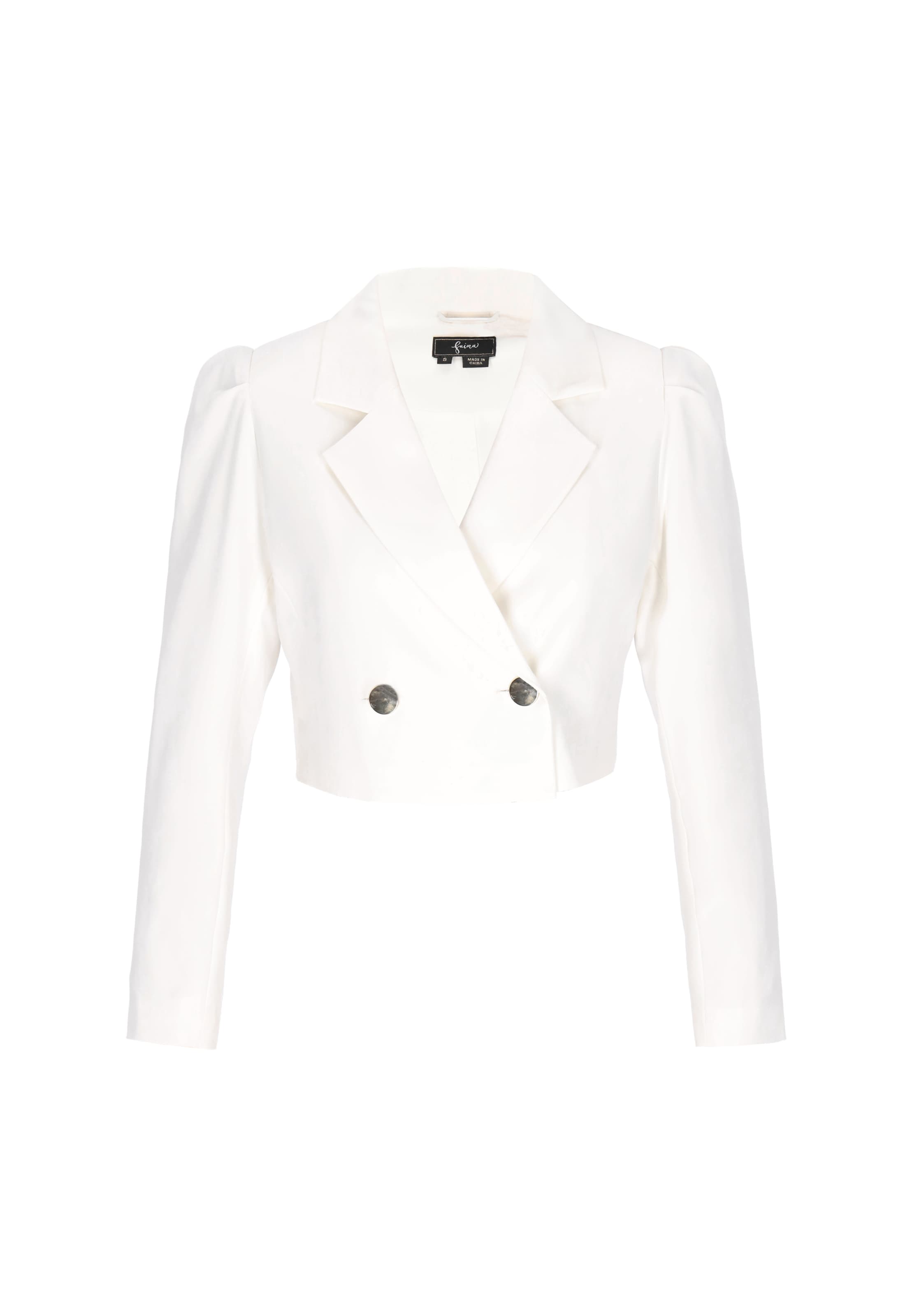 faina - Blazer 'Festive' en blanco: frente