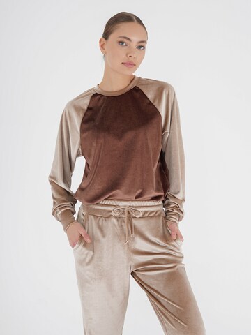 FRESHLIONS Sweatshirt 'CLORE' i brun: forside