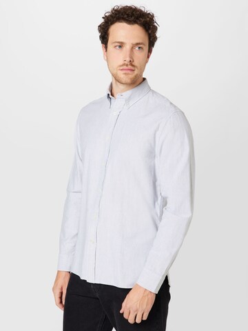 Banana Republic Regular fit Button Up Shirt 'OXFORD' in Grey: front