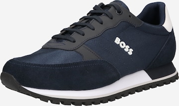 BOSS - Zapatillas deportivas bajas 'Parkour' en azul: frente