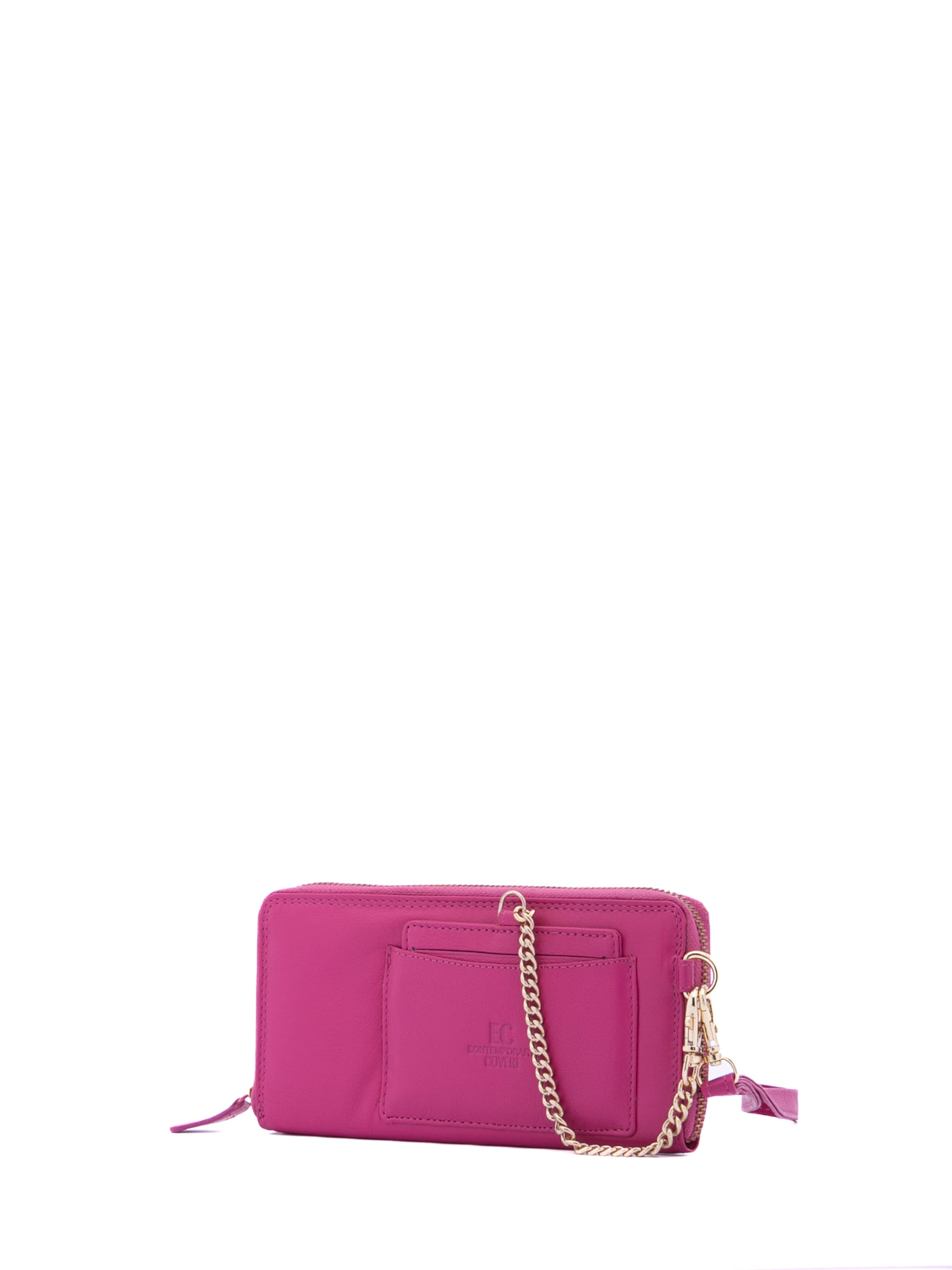 Portamonete di Enrico Coveri in rosa: frontale