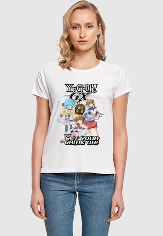 Merchcode T-Shirt 'Yu-Gi-Oh! - Game On' in Weiß: Vorderseite