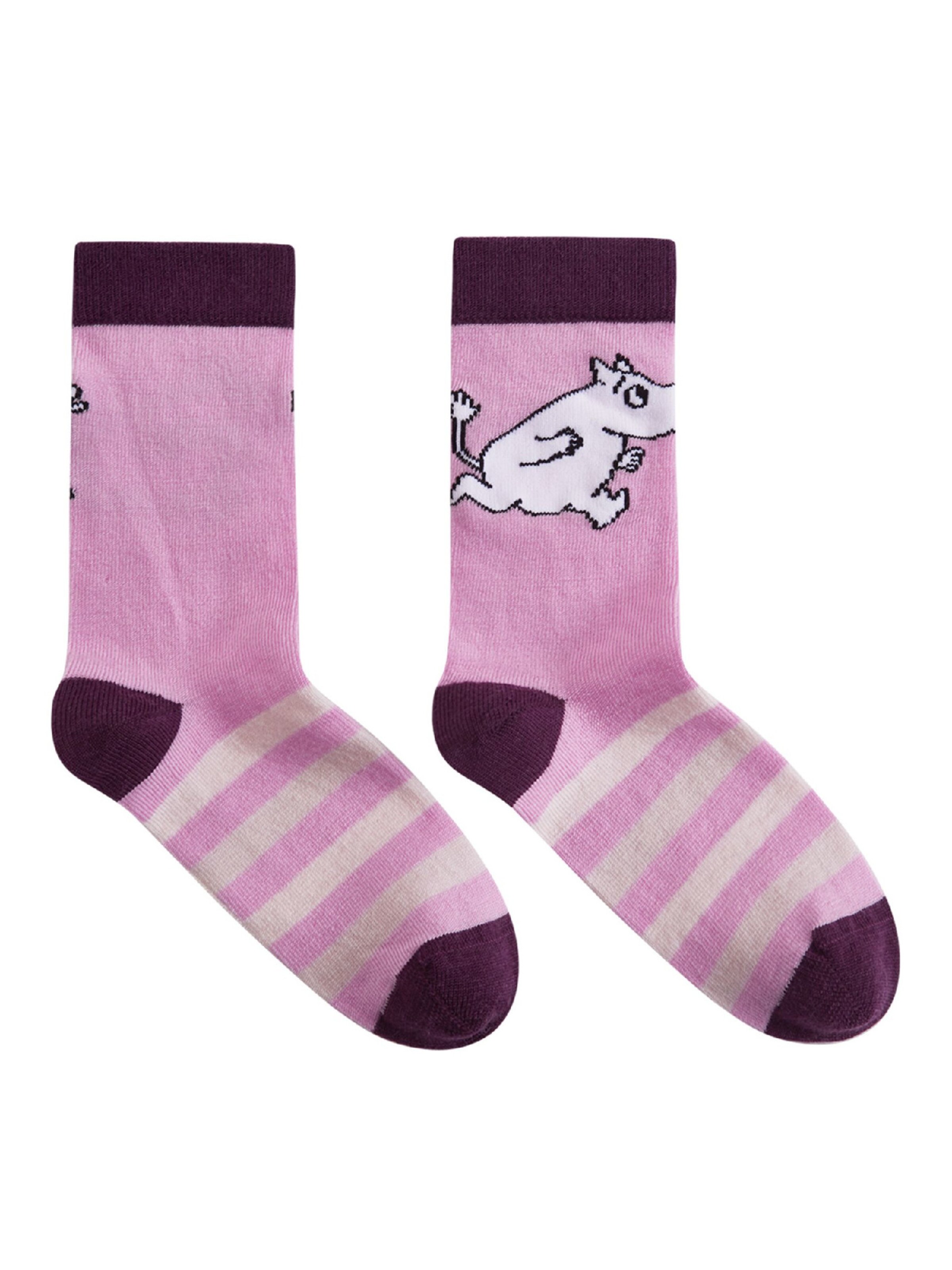 Reima Socken ' Moomin Randig ' in Pink
