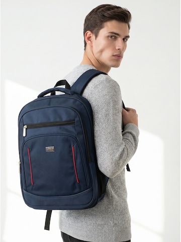 Zaino 'Zaino Coveri unisex poliestere 100% con zip e tasche' di Coveri Collection in blu