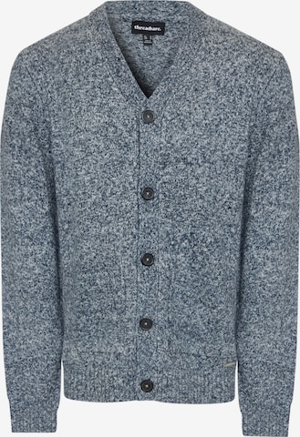 Threadbare Strickjacke 'Hadfield' in Blau: Vorderseite