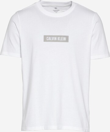 Calvin Klein Performance Functioneel shirt in Wit: voorkant
