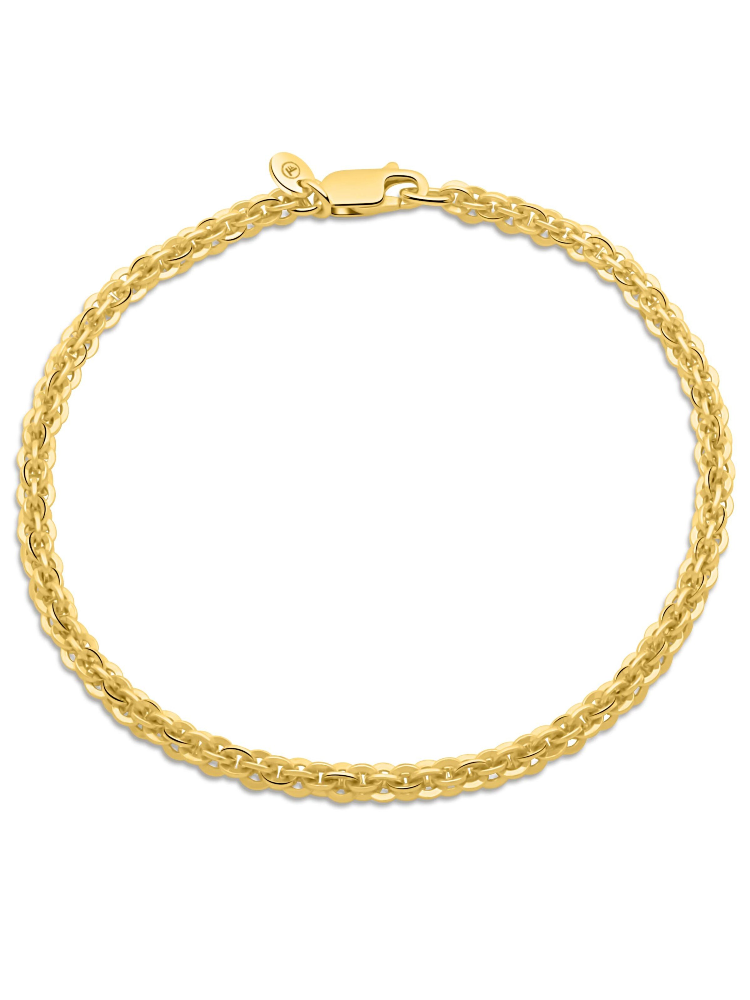 Tony Fein Armband 'Cristallino'‌‌‌‌‌‌‌‌‌‌ in Gold: Vorderseite