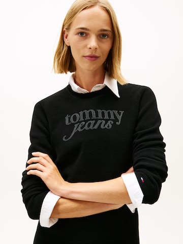 melns Tommy Jeans Adīta kleita