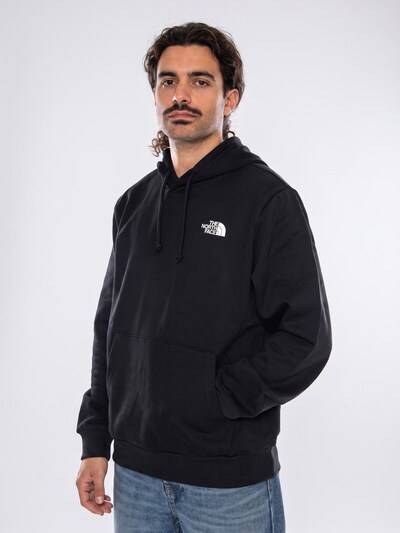THE NORTH FACE Sweatshirt 'M EVO BOX NSE REG HD TNF BLACK' in S in de kleur Zwart, Productweergave