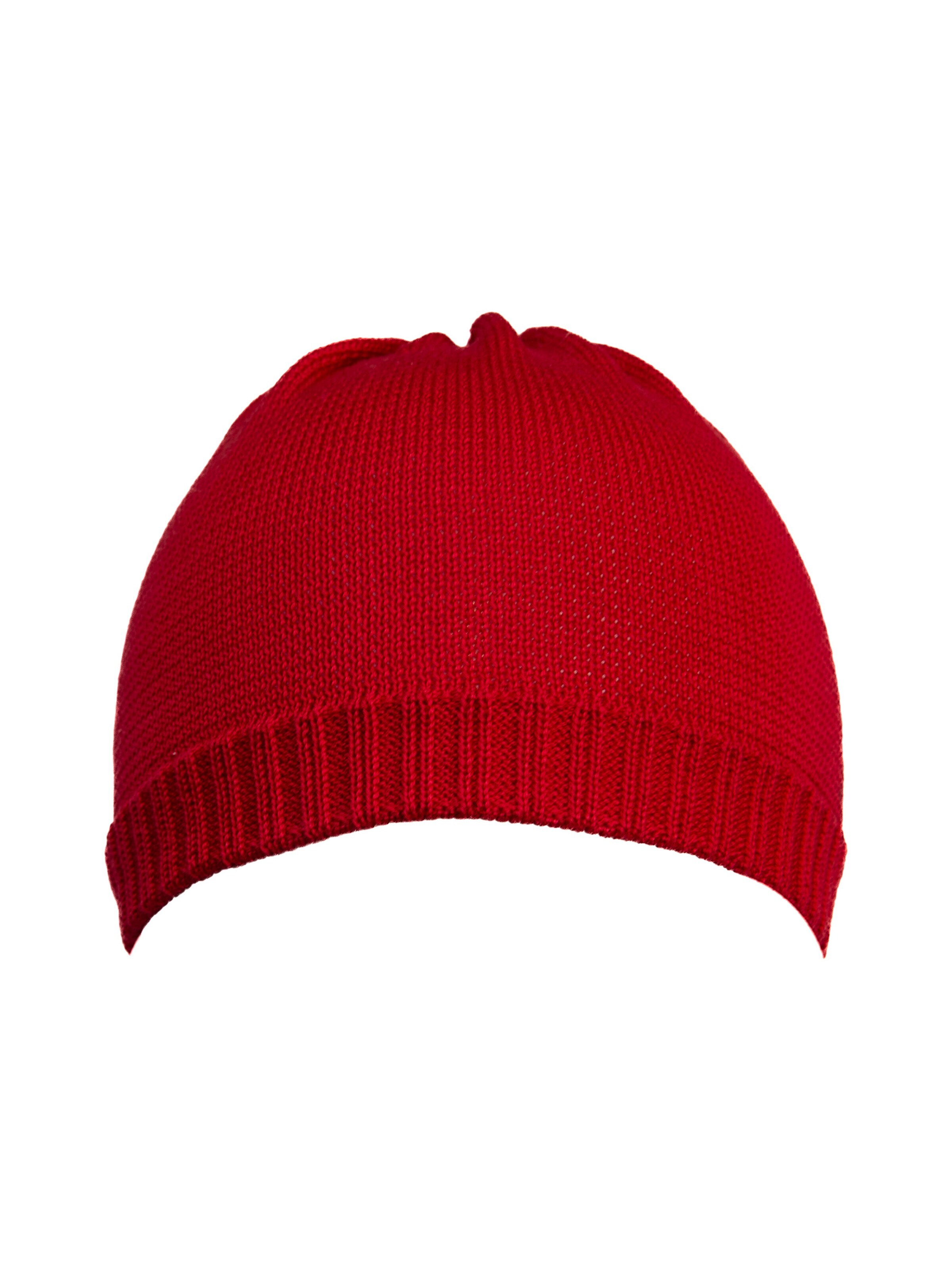 DÖLL Beanie 'Kindermütze weiß Puppe' in Red: front