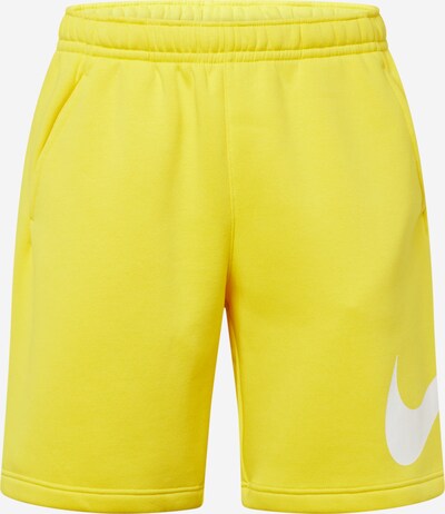 Nike Sportswear Byxa 'Club' i gul / vit, Produktvy