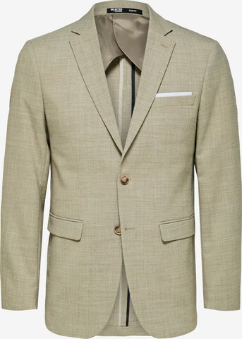 Coupe regular Veste de costume 'Oasis' SELECTED HOMME en beige : devant