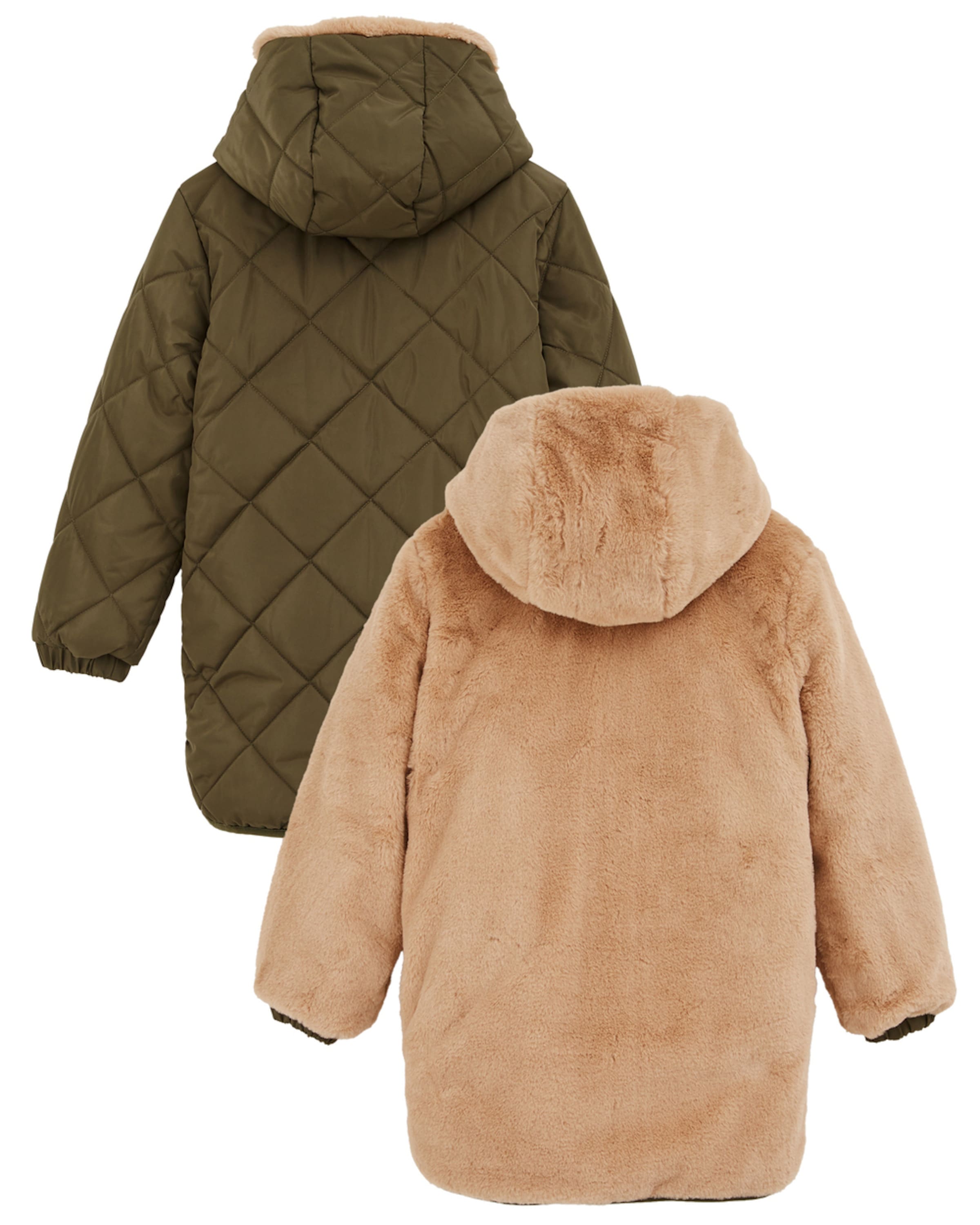 WE Fashion Зимняя куртка в Бежевый