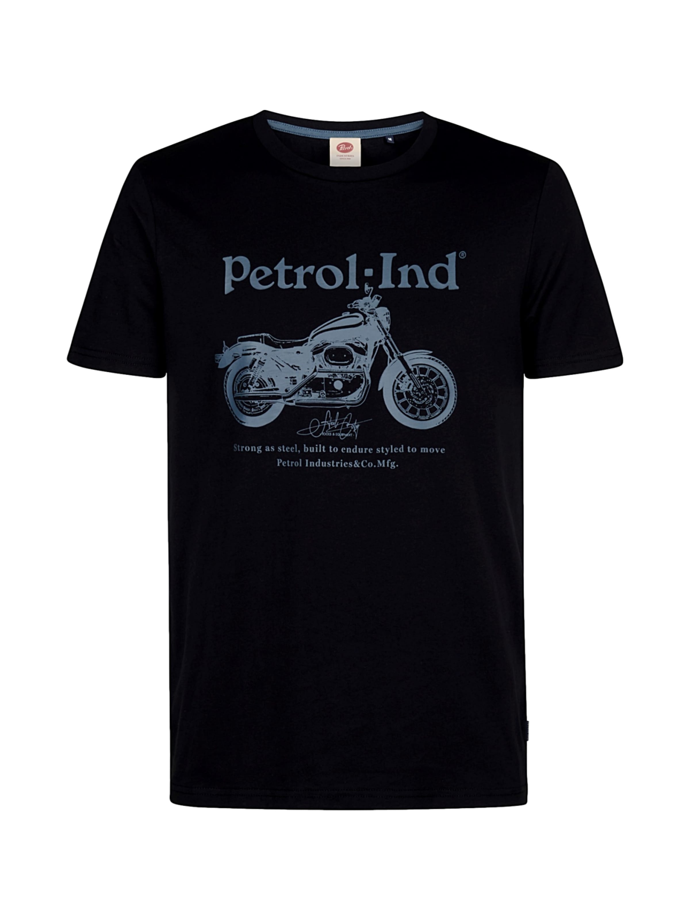 Tricou de la Petrol Industries pe negru: față