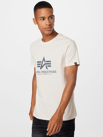 ALPHA INDUSTRIES T-Shirt in Weiß: predná strana