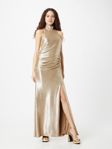 Lauren Ralph Lauren - Vestido de noche 'RETLEAH' en oro: frente