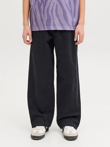 Baggy Pantalon Jack & Jones Junior en noir : devant