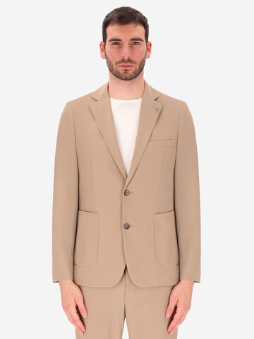 Coupe regular Veste de costume 'Active' Distretto12 en beige : devant