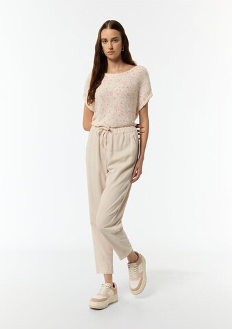 comma casual identity Tapered Trousers in Beige