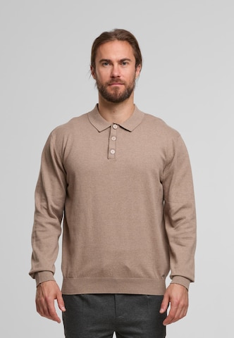 Pull-over 'Zander' INDICODE JEANS en beige : devant