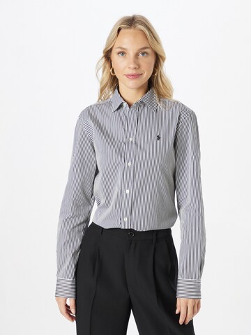 Polo Ralph Lauren Blouse in Zwart: voorkant