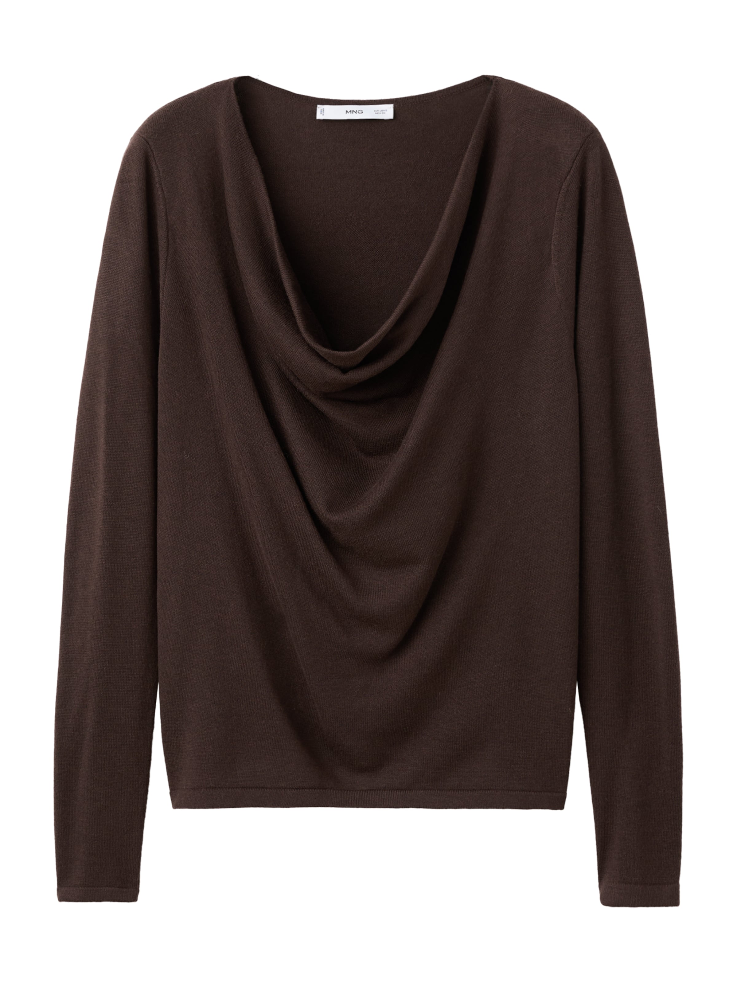 Pulover de la MANGO pe maro: față