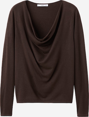 Pulover de la MANGO pe maro: față