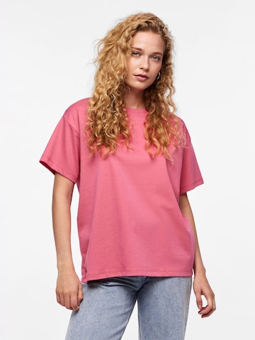 T-shirt 'SKYLAR' PIECES en rose : devant