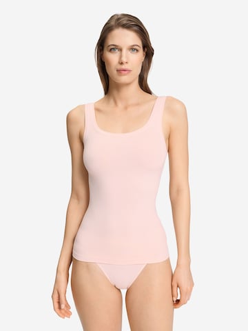 Haut ' Touch Feeling ' Hanro en rose : devant