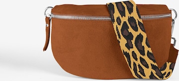 Sacs banane 'LIVIA medium' lePelou en marron : devant