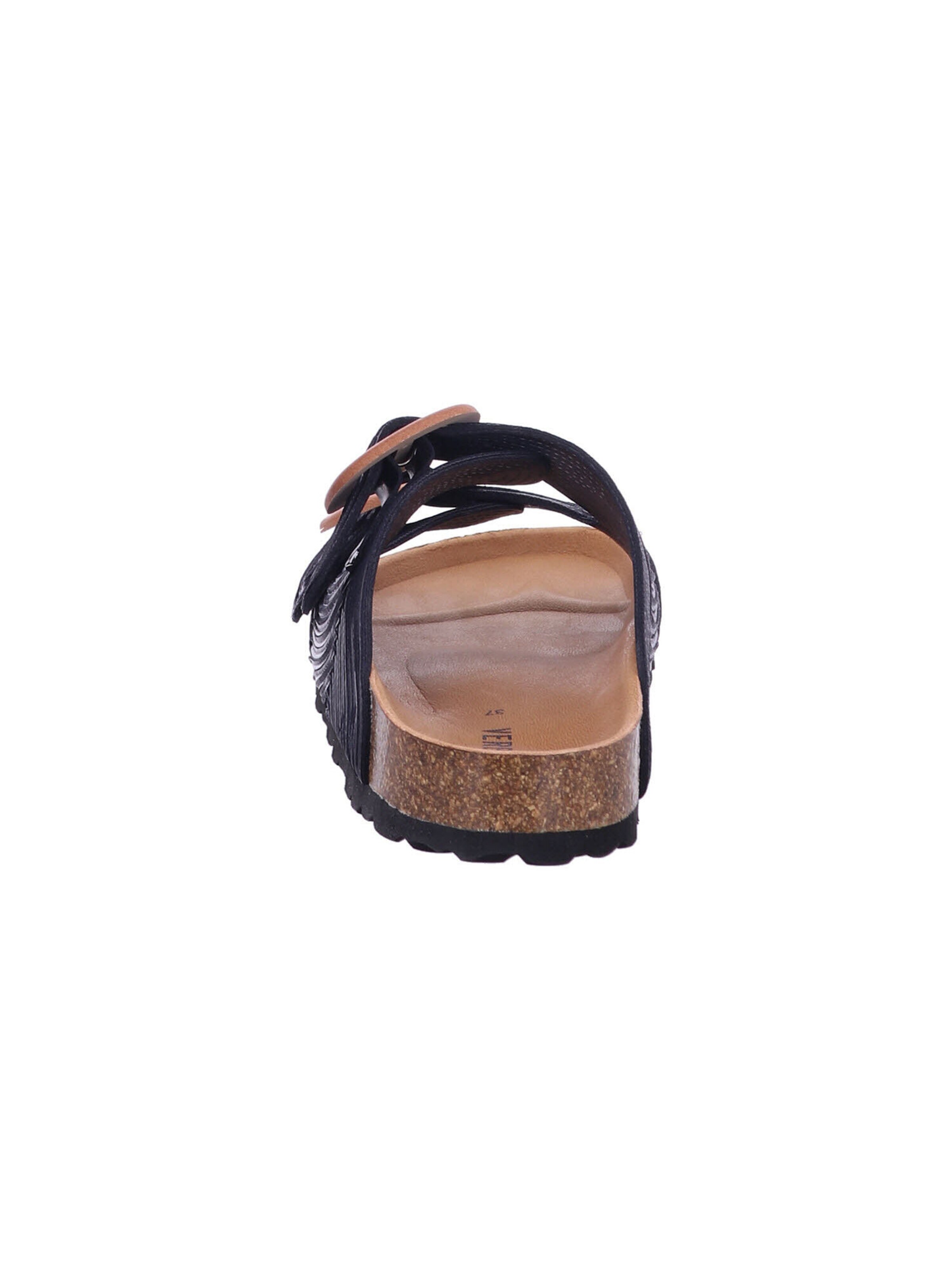 VERBENAS Pantoletten 'Ruth' in Schwarz