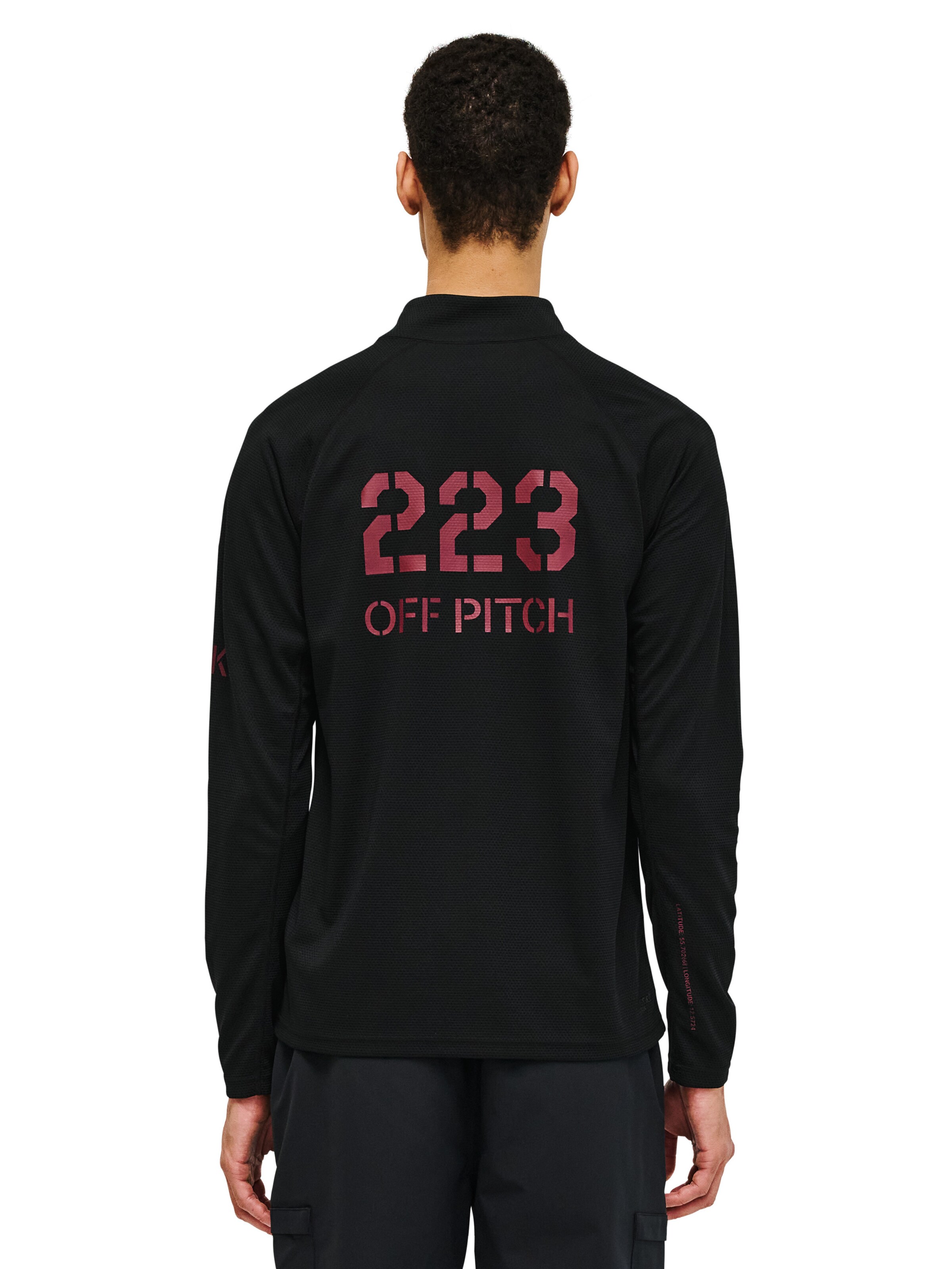 HALO Shirt 'Halo x DBU' in Zwart: voorkant