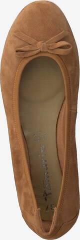 TAMARIS Ballet Flats in Brown