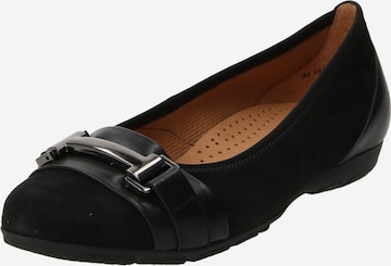 GABOR Ballet Flats in Black: front