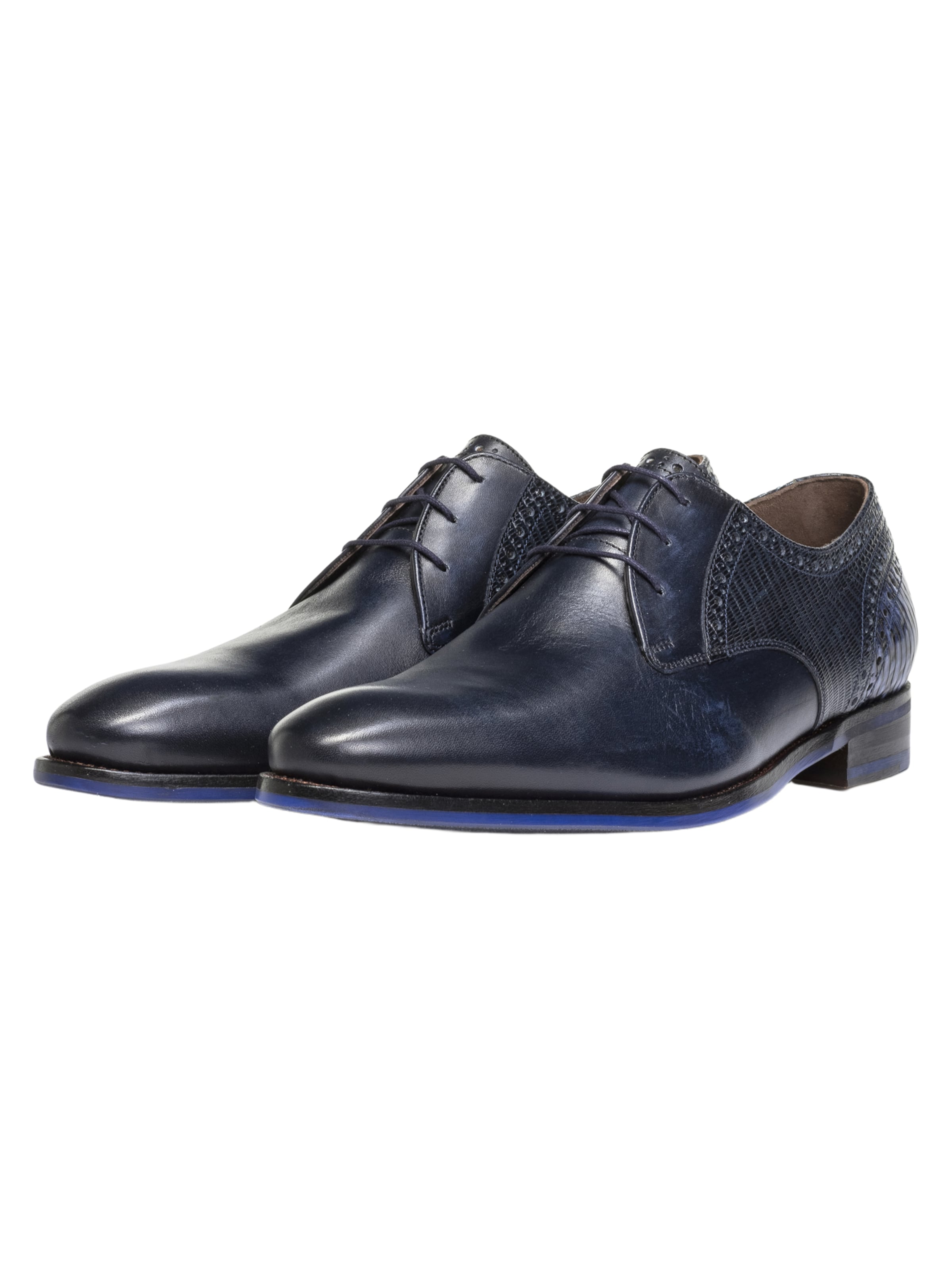 Floris van Bommel Lace-Up Shoes 'DE STAPPER' in Brown