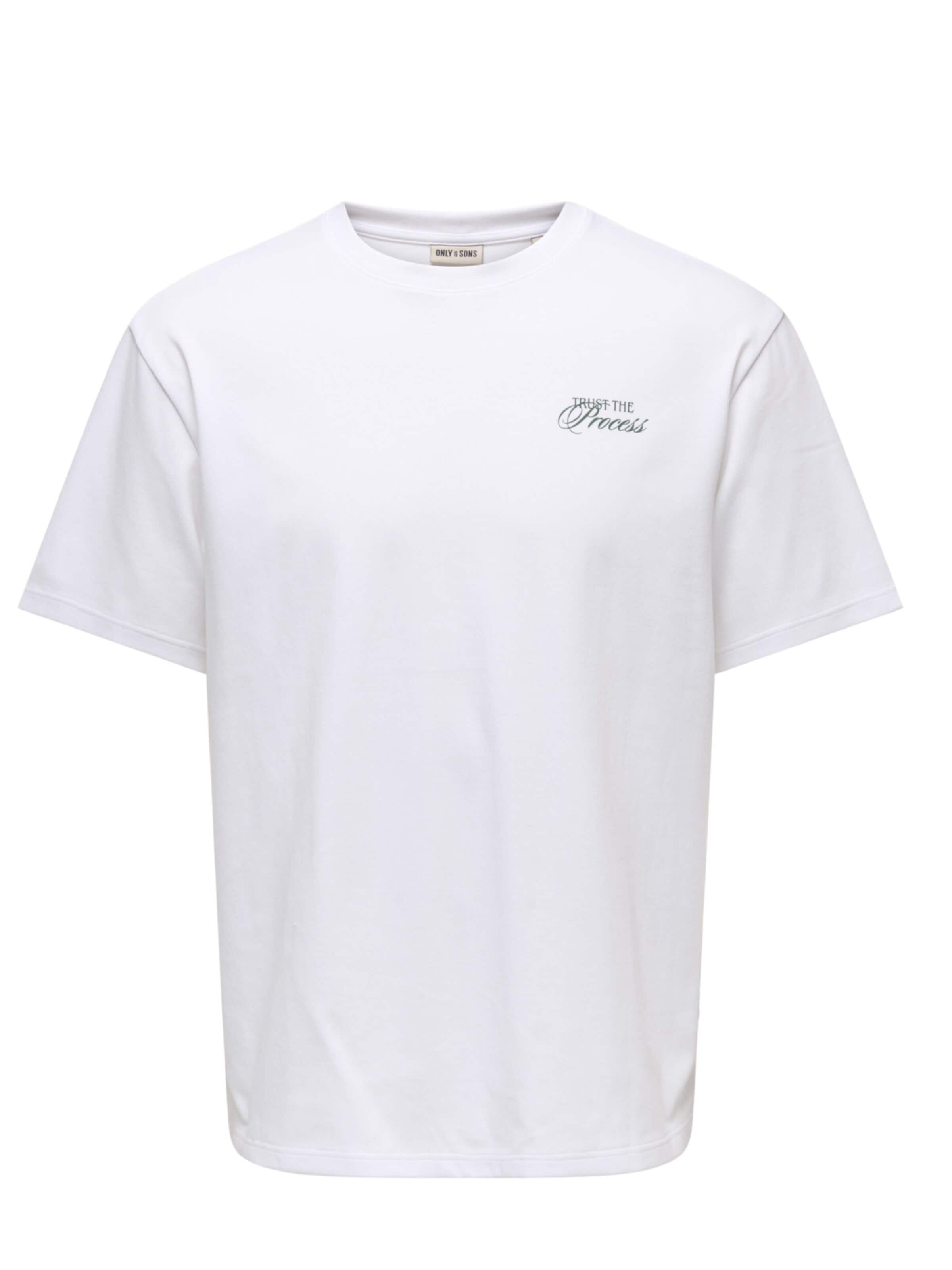 T-Shirt 'ONLY - Heren t-shirt' ONLY en blanc : devant