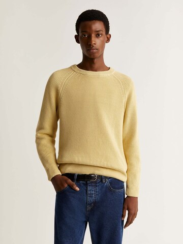 Scalpers Пуловер 'New Frederic ' в жълто: отпред